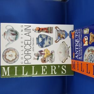 Miller's Antiques Collectables Lot of 2 Books, Porcelain Antiques Collecting
